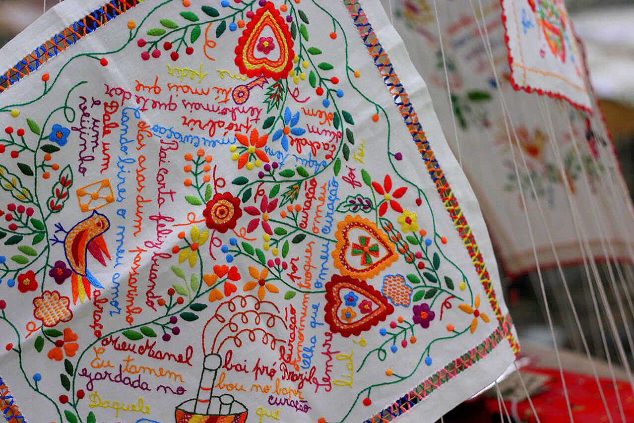 Bordados lenço dos namorados