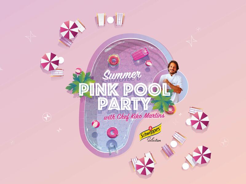 Summer Pink Pool Party with Kiko Martins