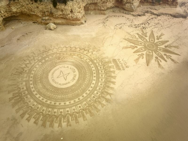 Vitor Raposo sand art, Vila Vita Parc
