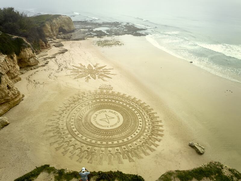 Vitor Raposo sand art, Vila Vita Parc