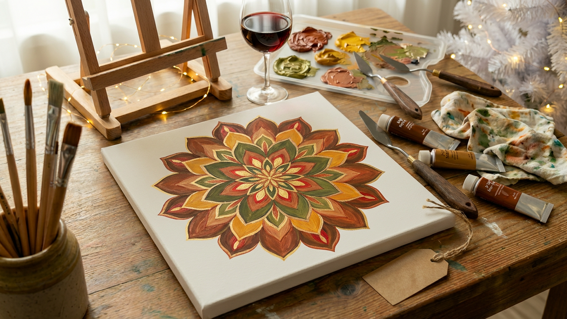 Upcoming events: Sip, Paint & Reflect: Festive Mandala Edition