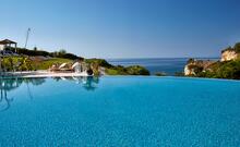 Club house infinity pool view