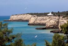 Coastal view of Algarve region