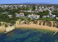 Just in front of the Resort, with direct access, a secluded white sandy beach bordered by a dramatic rocky coastline of the Atlantic Ocean.