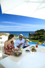 Family enjoying healthy breakfast