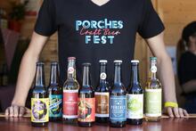 Porches Craft Beer Fest: Bottled beer selection.