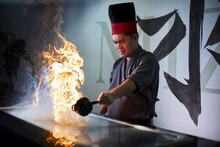 Show cooking at Mizu Restaurant